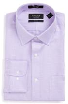 Men's Nordstrom Men's Shop Trim Fit Textured Dress Shirt .5 - 32/33 - Purple