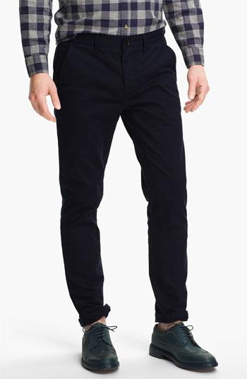 Topman Skinny Fit Chinos Navy 32 X 30