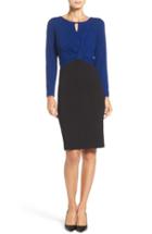 Women's Ellen Tracy Colorblock Stretch Sheath Dress