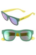 Women's Havaianas Paraty 50mm Retro Sunglasses - Green/ Yellow