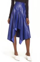 Women's Topshop Boutique Leather Godet Skirt