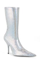 Women's Balenciaga Pointy Toe Mid Boot Us / 37eu - Metallic
