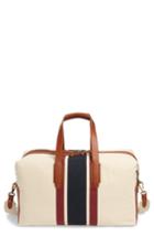 Men's J.crew Oar Stripe Canvas Weekend Bag -