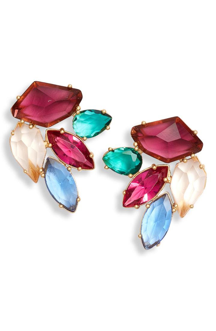 Women's Kate Spade New York Rock It Crystal Cluster Stud Earrings