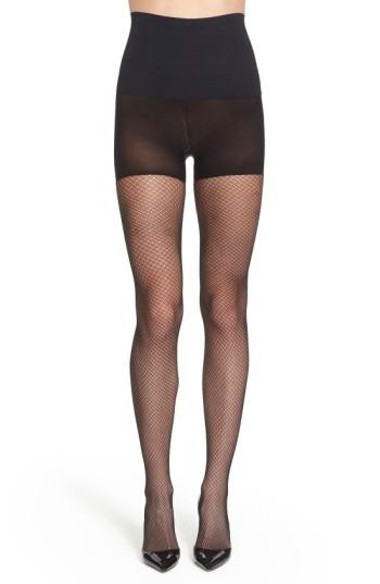 Women's Commando 'everyday Crochet' Control Top Tights - Black