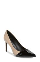 Women's Calvin Klein Roslyn Pointed Toe Pump .5 M - Beige