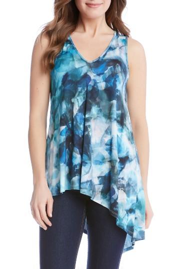 Women's Karen Kane Sea Glass Asymmetrical Top