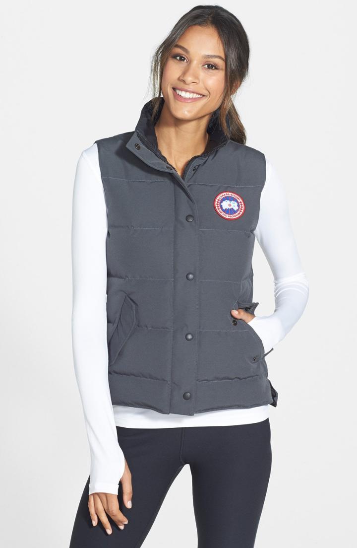 Women's Canada Goose 'freestyle' Slim Fit Down Vest (0) - Grey