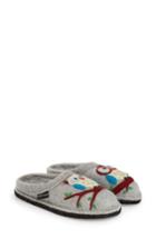 Women's Haflinger 'olivia' Owl Slipper Us / 37eu - Grey