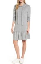 Women's Caslon Drop Waist Hooded Dress - Grey