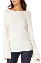 Women's Michael Stars Front To Back Convertible Sweater - White