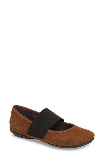 Women's Camper Right Nina Ballet Flat Us / 38eu - Brown