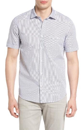 Men's Culturata Dot Print Sport Shirt - Blue