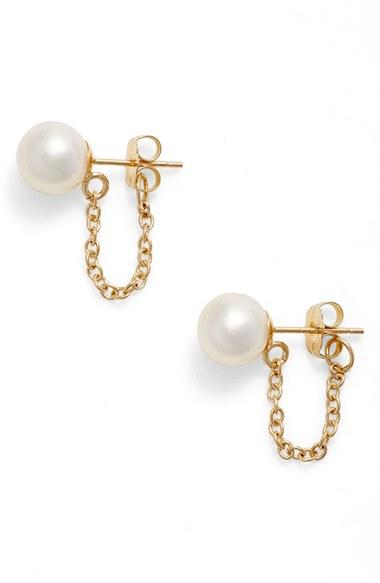 Women's Poppy Finch Pearl Ear Chains