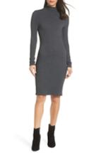 Women's French Connection Petra Textured Rib Body-con Dress - Black