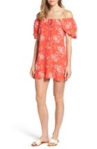 Women's Knot Sisters Sunny Off The Shoulder Dress - Red