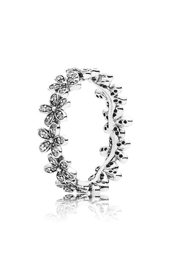 Women's Pandora Dazzling Daisy Meadow Stacking Ring