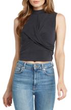 Women's Willow & Clay Twist Front Sleeveless Crop Top