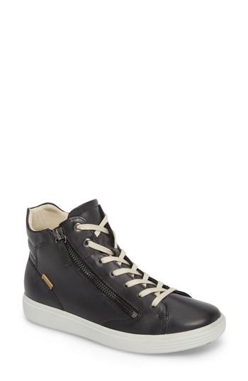 Women's Ecco Soft 7 High Top Sneaker -9.5us / 40eu - Black