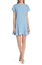 Women's Red Valentino Satin Scallop Trim Dress Us / 38 It - Blue