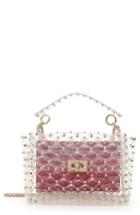 Valentino Garavani Rockstud Transparent Shoulder Bag - White