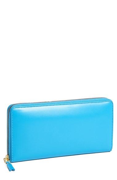 Men's Comme Des Garcons Continental Long Wallet - Blue
