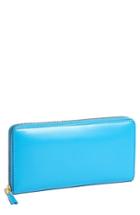 Men's Comme Des Garcons Continental Long Wallet - Blue