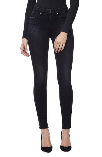 Women's Good American Good Waist Grommet Detail Skinny Jeans