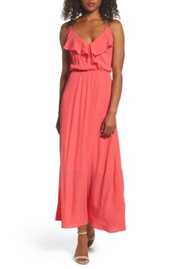 Women's Fraiche By J Blouson Maxi Dress - Red