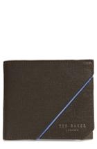 Men's Ted Baker London Dipps Leather Wallet - Brown