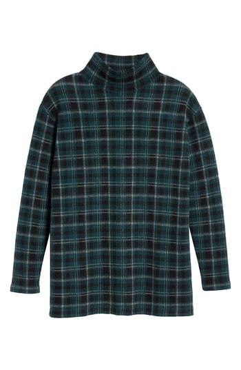 Women's Akris Punto Check Wool & Cashmere Sweater