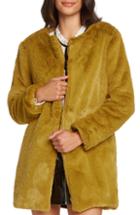 Women's Willow & Clay Faux Fur Jacket - Yellow