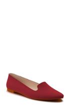 Women's Shoes Of Prey Smoking Slipper A - Red