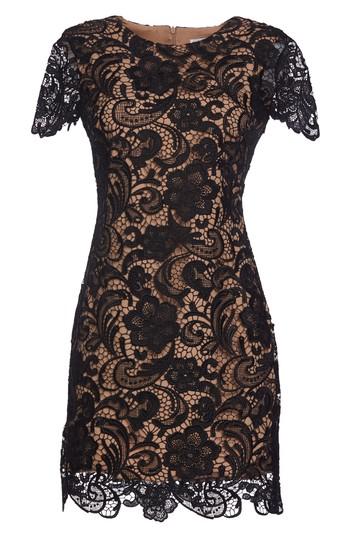 Women's Dress The Population Anna Crochet Lace Sheath Dress