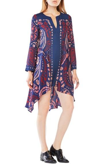 Women's Bcbgmaxazria 'geena' Handkerchief Hem Dress
