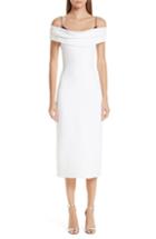 Women's Cushnie Et Ochs Layered Off The Shoulder Dress - White