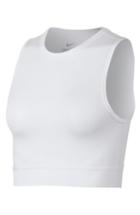Women's Nike Miler Women's Dry Racerback Crop Tank - White