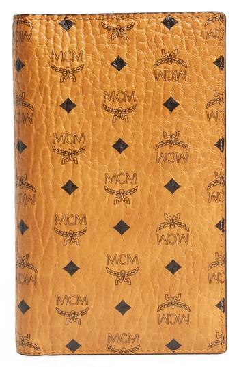 Mcm Visetos Coated Canvas Passport Case - Brown