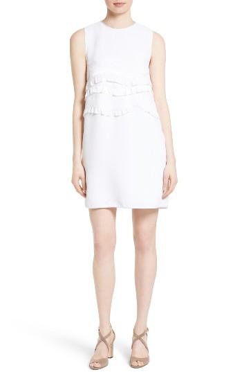 Women's Victoria, Victoria Beckham Wave Applique Shift Dress