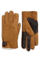 Men's Ugg Shearling Tech Gloves - Brown
