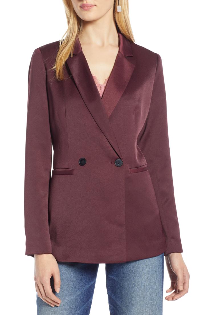 Women's Rag & Bone Ellie Wool Blend Blazer - Black