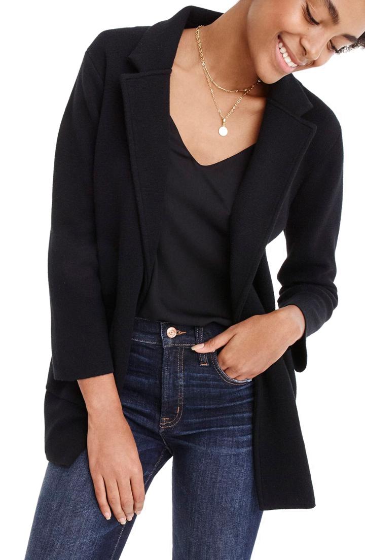 Women's Boden Nell Print Ponte Blazer