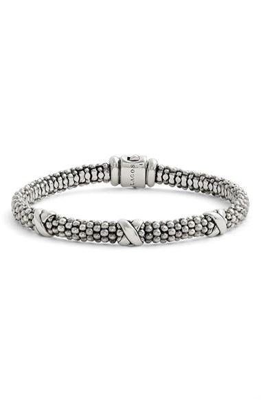 Women's Lagos 'signature Caviar' Mini Oval Rope Bracelet
