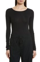 Women's Vince Stretch Cotton Bodysuit - Black