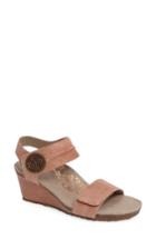 Women's Aetrex 'arielle' Leather Wedge Sandal