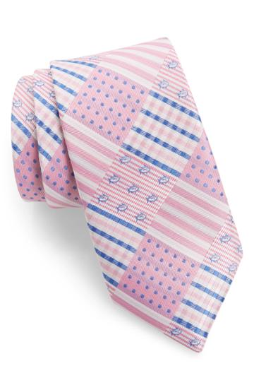 Men's Southern Tide Skipjack Patch Silk Tie, Size - Pink