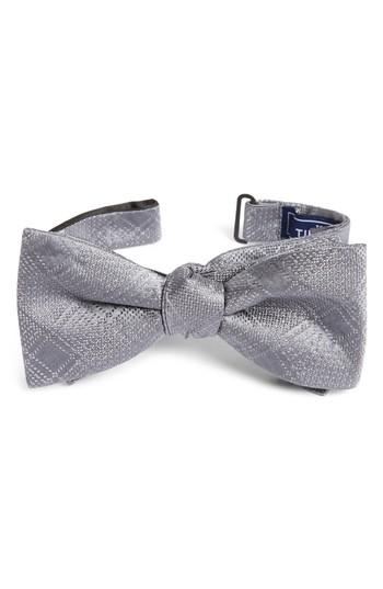 Men's The Tie Bar City Block Silk Bow Tie, Size - Grey