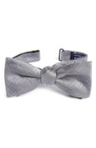 Men's The Tie Bar City Block Silk Bow Tie, Size - Grey