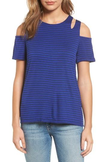 Women's Caslon Cold Shoulder Tee - Blue