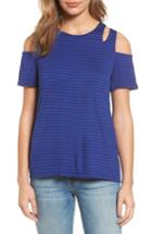 Women's Caslon Cold Shoulder Tee - Blue